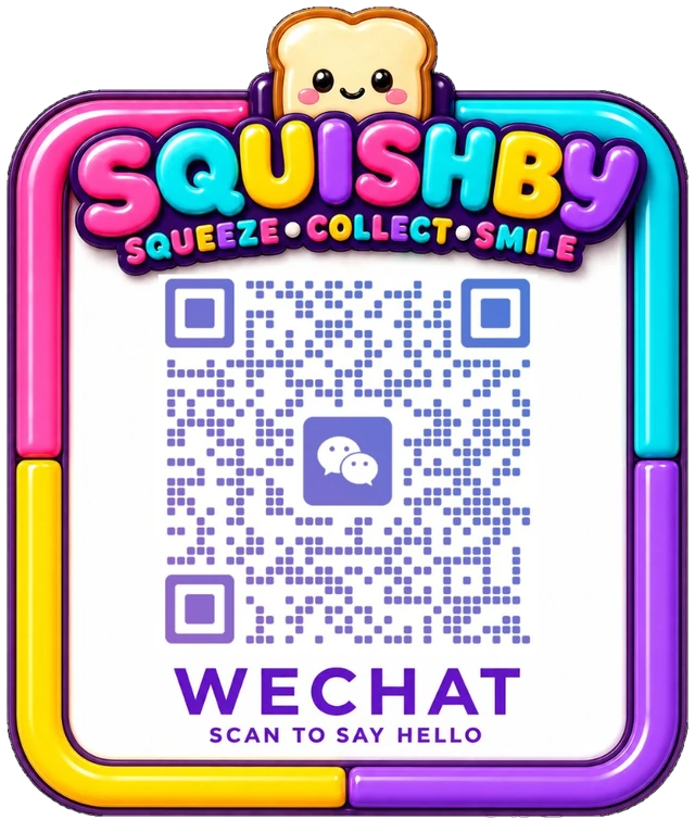 WeChat QR — scan to say hello. ID squishby